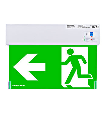 Corp iluminat de sigurață (tip EXIT) K2 LED 3W 230VAC 8h IP44 cu autotest