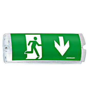 Corp iluminat de siguranta (tip EXIT) K5, LED, 3W 230VAC 3h 130Lm, IP65, cu indicator, Schrack