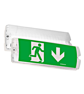 Corp iluminat de siguranta (tip EXIT) K5, LED, 3W 230VAC 3h 130Lm, IP65, cu indicator, Schrack