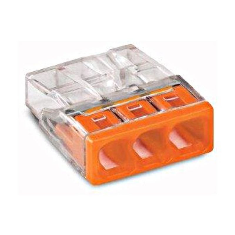 Conector WAGO 2273-203, 3 poli, conductor monofilar 2,5 mmp