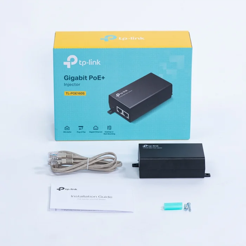 Injector PoE+ Gigabit 30W, TP-LINK TL-PoE160S