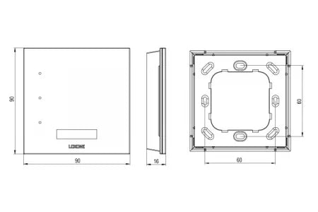 Întrerupător Touch Pure Flex Standard Audio Air Antracit Loxone