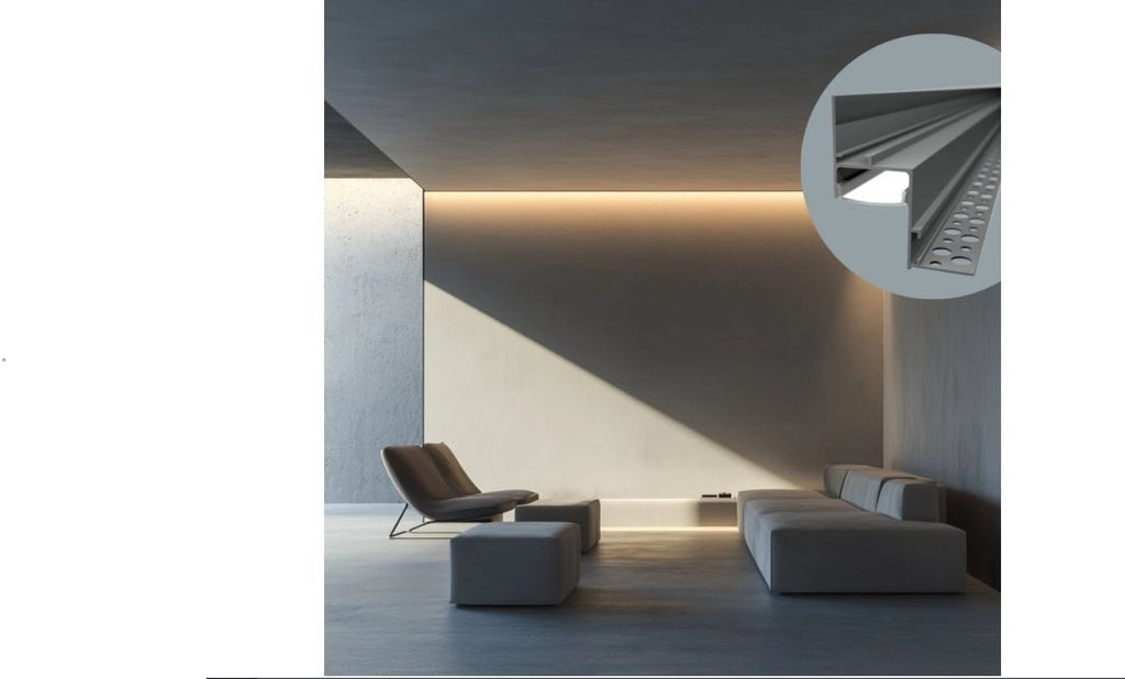 Profil LED Aluminiu Incastrabil SHADOW GAP