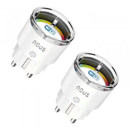 Set 2 prize inteligente Nous A1, Wi-Fi, 15A/3450W, Monitorizare energie , control vocal, compatibil Google Assistant, amazon alexa