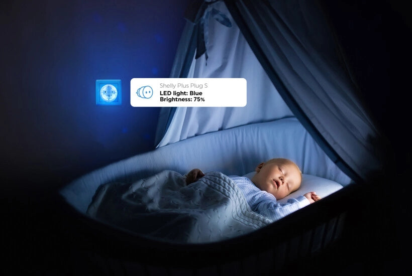 Priza inteligenta Shelly Plus Plug S cu monitorizare consum, WiFi, control aplicatie, compatibil Amazon Alexa, Google Assistant si Home Assistant