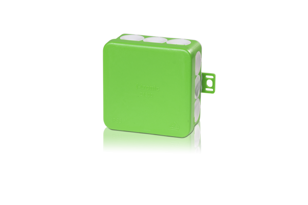 Doza ramificatie verde cu membrana 80x80mm IP55