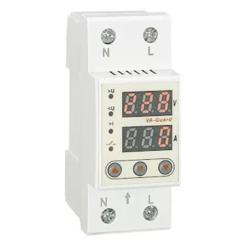 Releu protectie supratensiune si suprasarcina RD-MVA 63A/2m (digital/reglabil)