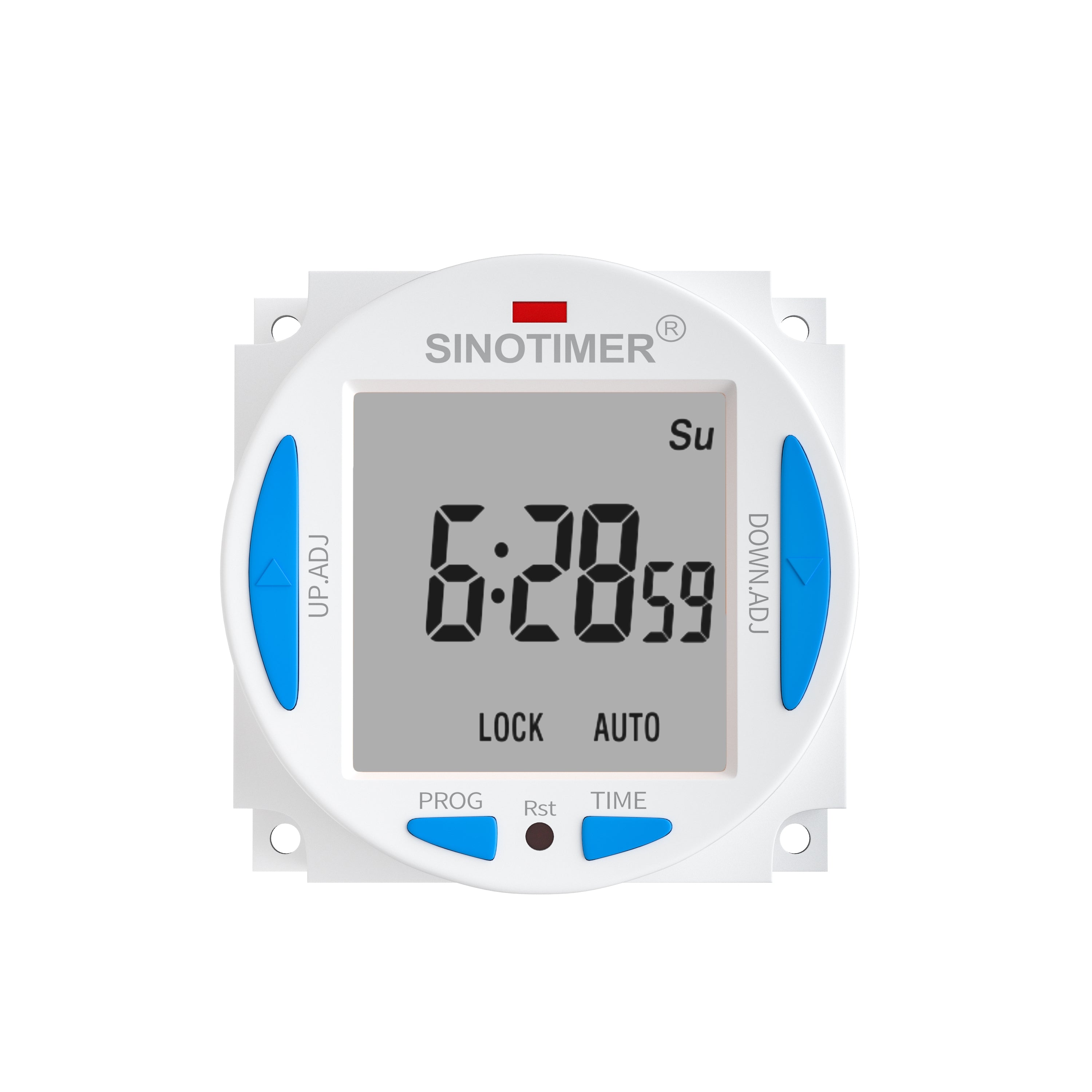 Releu digital cu temporizator 1 minut Sinotimer, 50/60Hz, cu tensiune personalizata 5/12/24VDC, TM628AKL