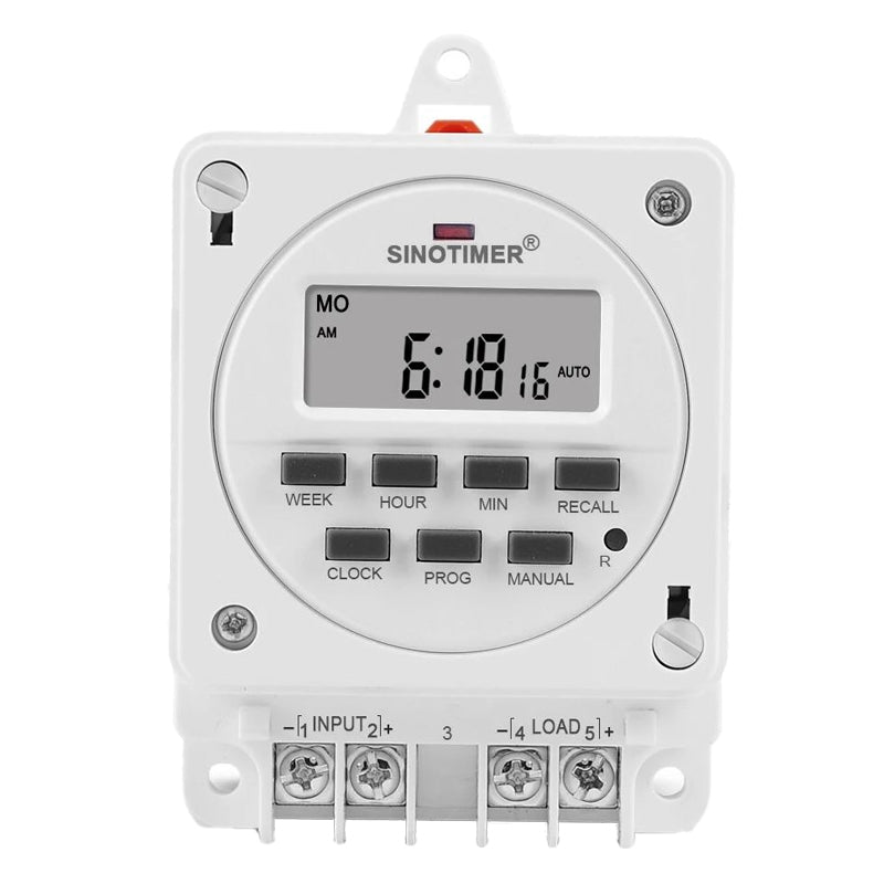 Releu digital cu temporizator, Sinotimer, temporizator, intrerupator, programabila, 230V, 16A, 3600W, TM618E-2