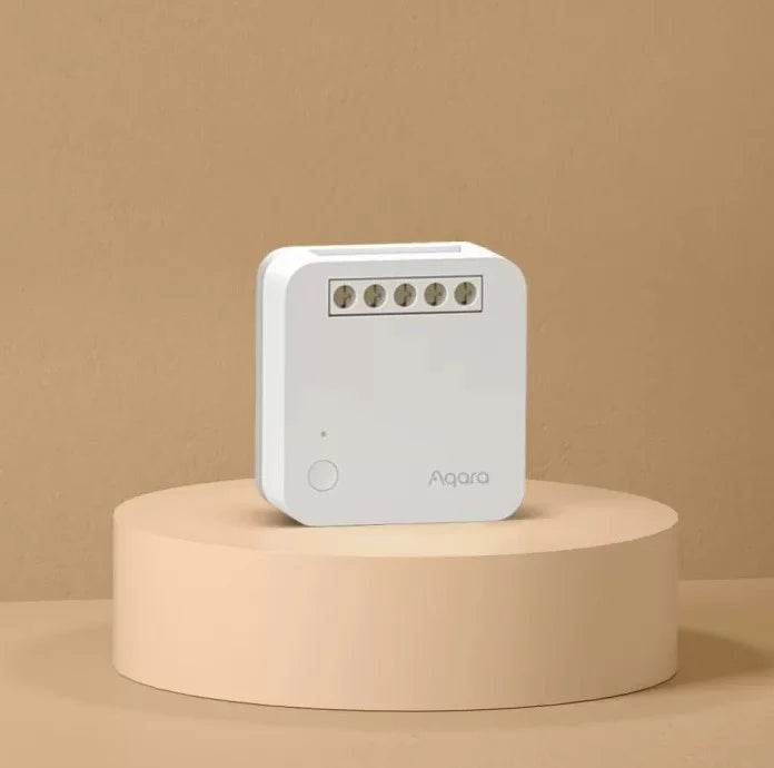 Releu inteligent Aqara Single Switch Module T1, 1 canal, FARA NUL, 10A, Zigbee