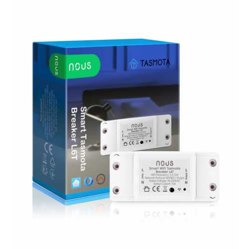 Releu inteligent Nous L6T, 1 canal, 10A, Tasmota