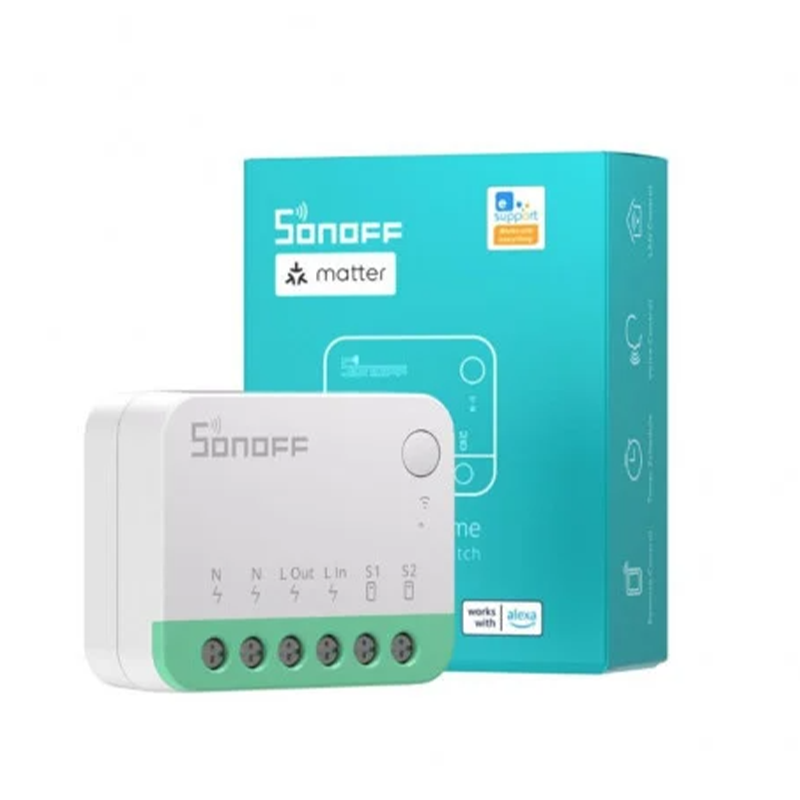 Releu inteligent Sonoff MINI R4M Wi-Fi, compatibil cu Matter