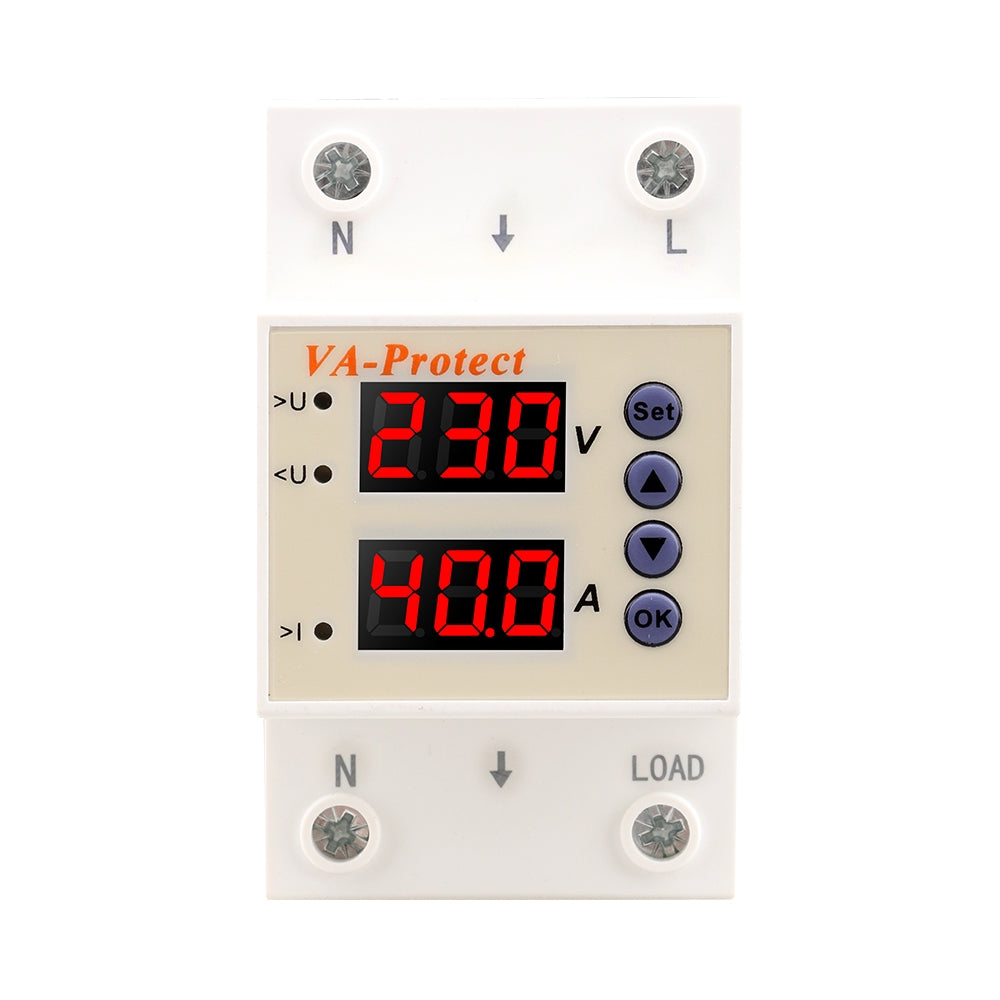 Releu protecÈ›ie, SINOTIMER, supratensiune/subtensiune, reglabil intre 1-40A, SVP726-40A