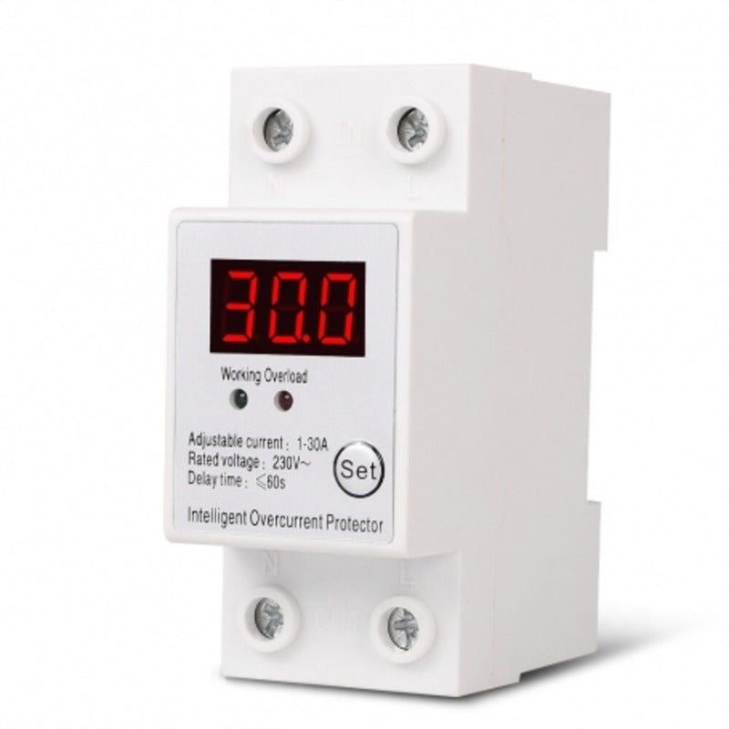 Releu siguranta digitala de protectie tensiune, Sinotimer, 30A, 230V, SAP-30A, recuperare automata cu afisaj LED