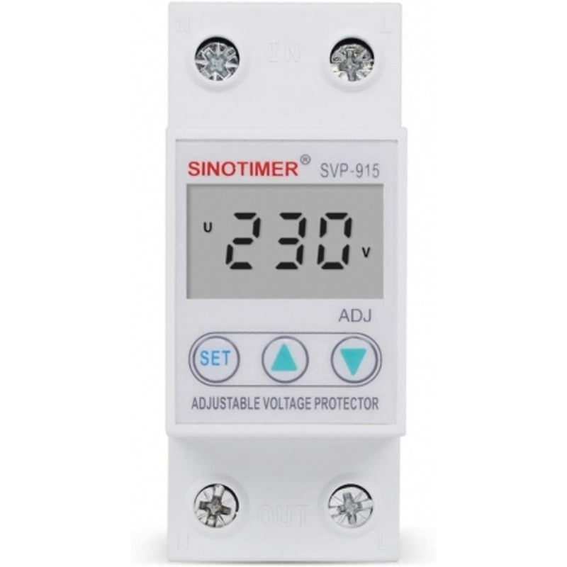 Releu siguranta digitala de protectie tensiune, Sinotimer, 40A, SVP-915, ecran LED, recuperare automata, SVP-915-40A