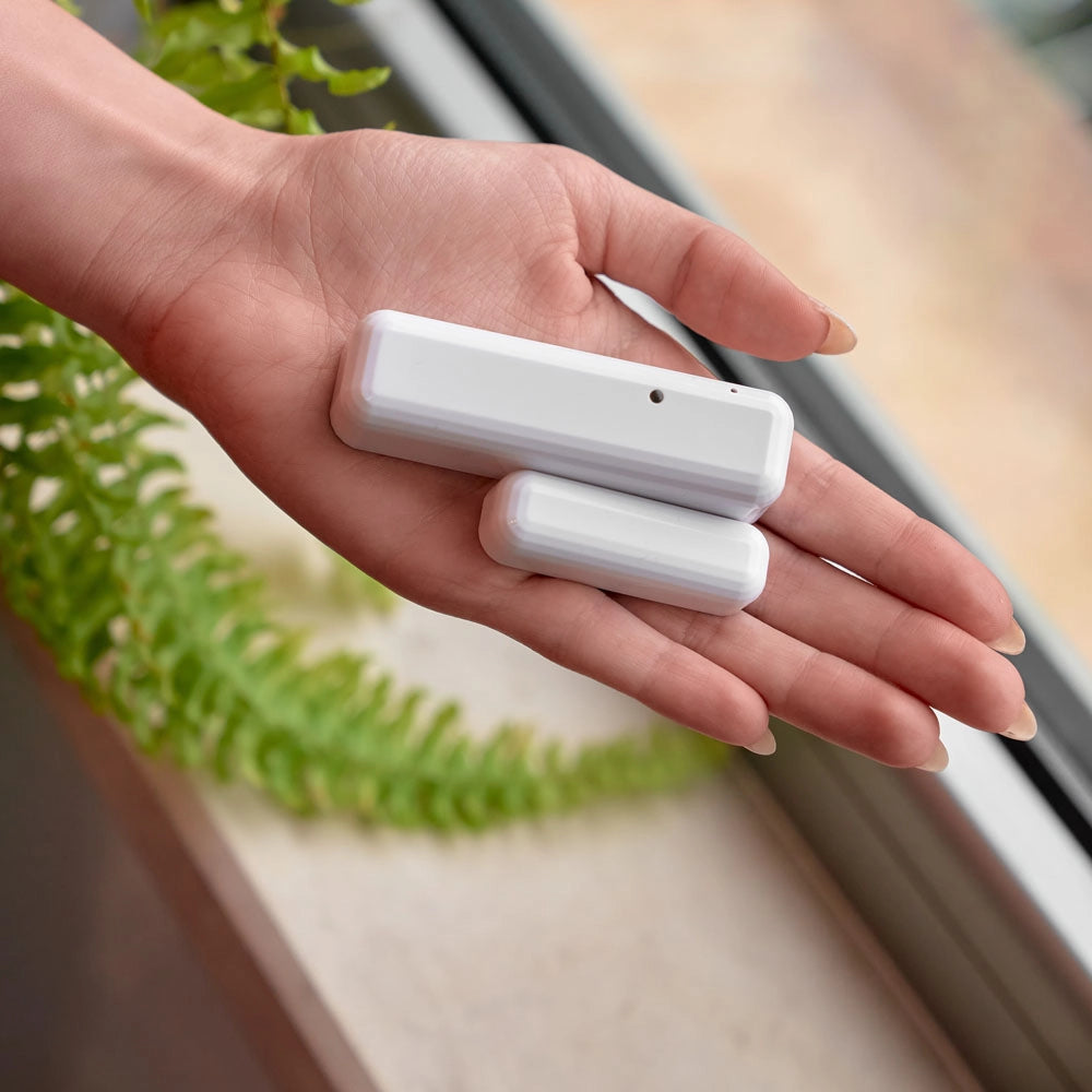 Senzor usa/geam, temperatura - Shelly DW2, control aplicatie, compatibil Home Assistant