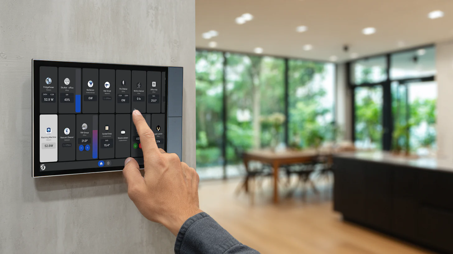 Shelly Wall Display XL Negru – Panou tactil smart 10.1