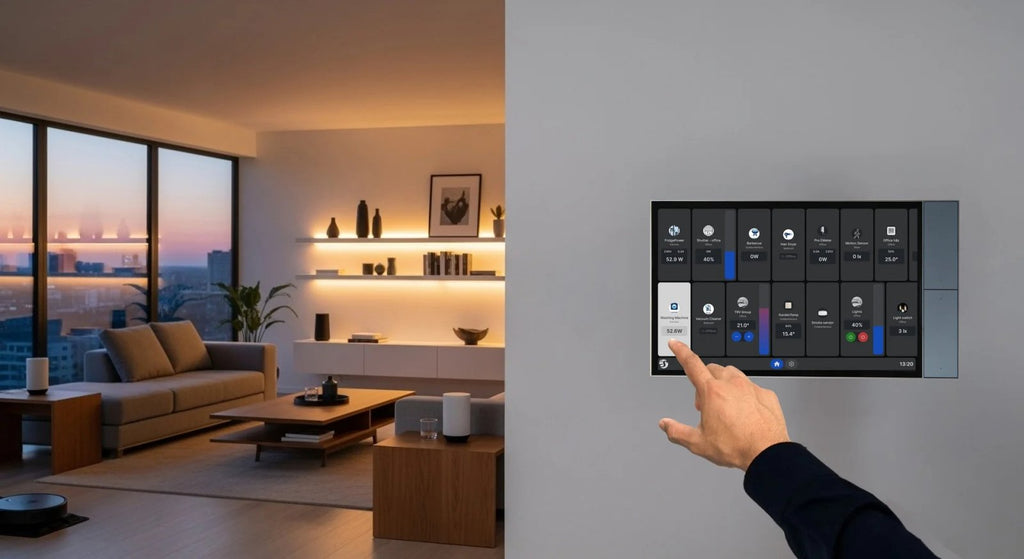 Shelly Wall Display XL Negru – Panou tactil smart 10.1