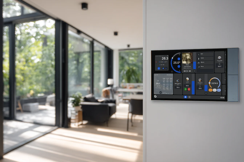 Shelly Wall Display XL Negru – Panou tactil smart 10.1