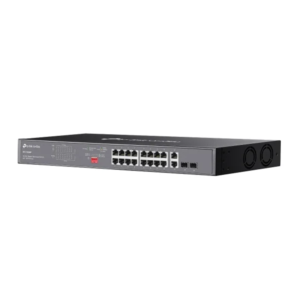 Switch cu 18 porturi gigabit TP-Link Omada DS1018GMP, 16 porturi PoE+, 250W buget