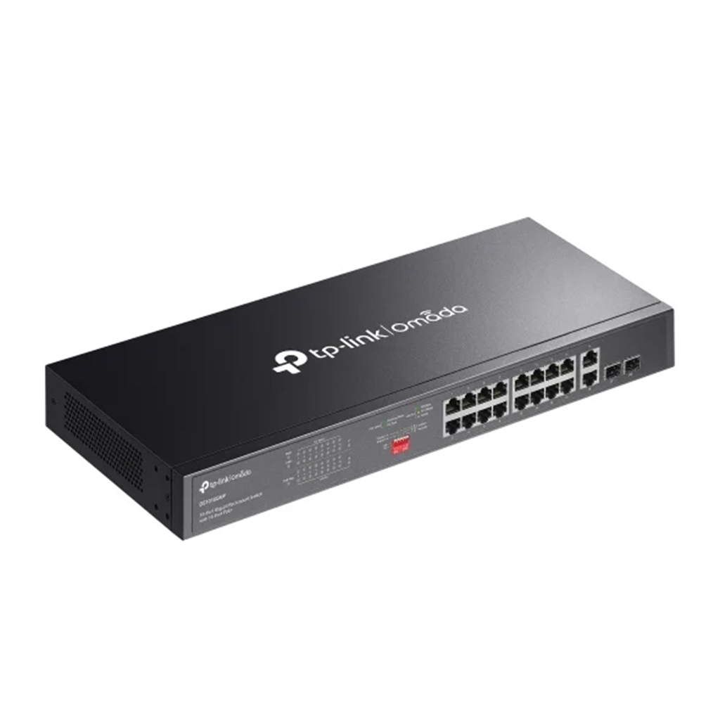 Switch cu 18 porturi gigabit TP-Link Omada DS1018GMP, 16 porturi PoE+, 250W buget