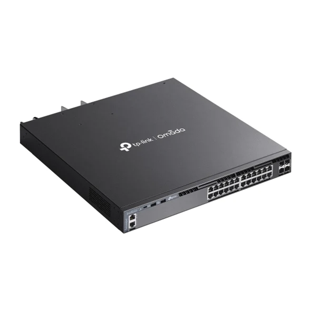 Switch cu 24 de porturi POE+ TP-Link Omada SG6428XHP, 4 porturi 10G, L3 Managed