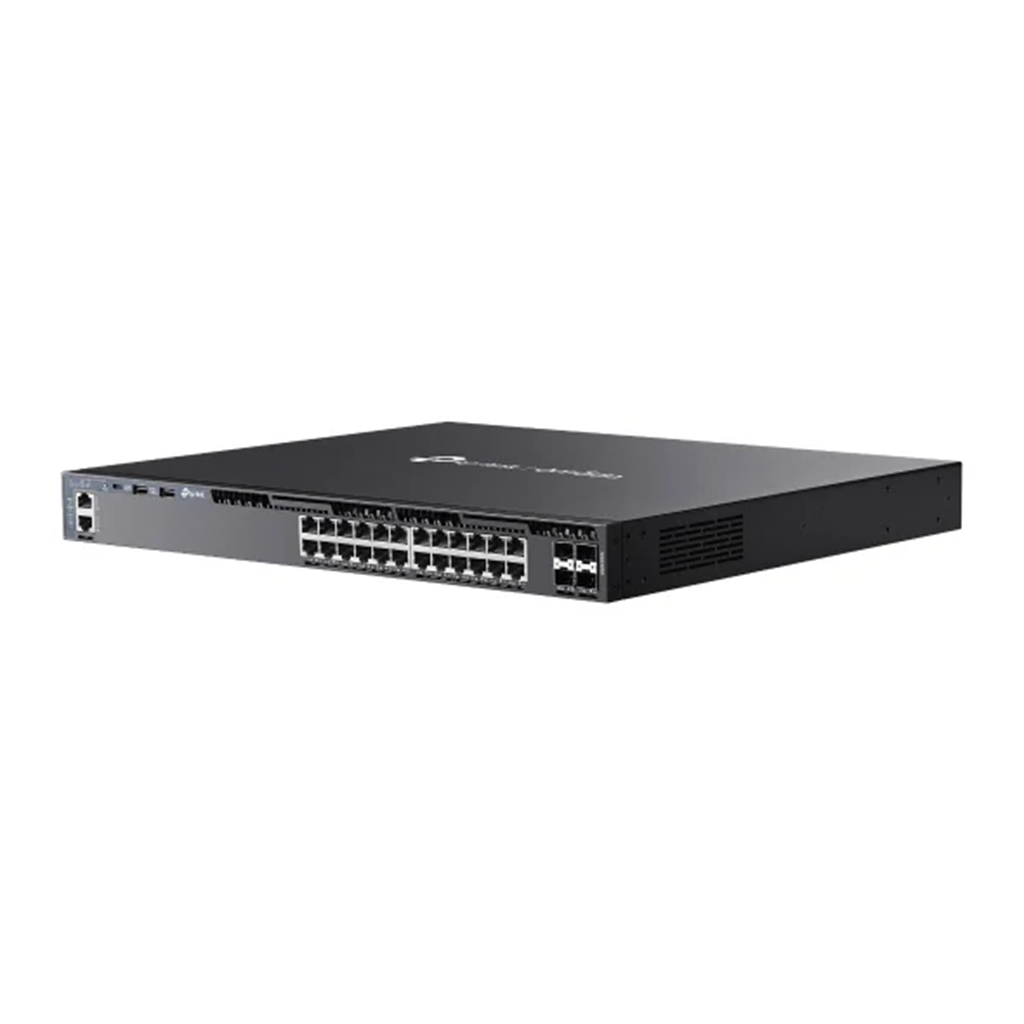 Switch cu 24 de porturi TP-Link Omada SG6428X, 4 porturi 10G, L3 Managed