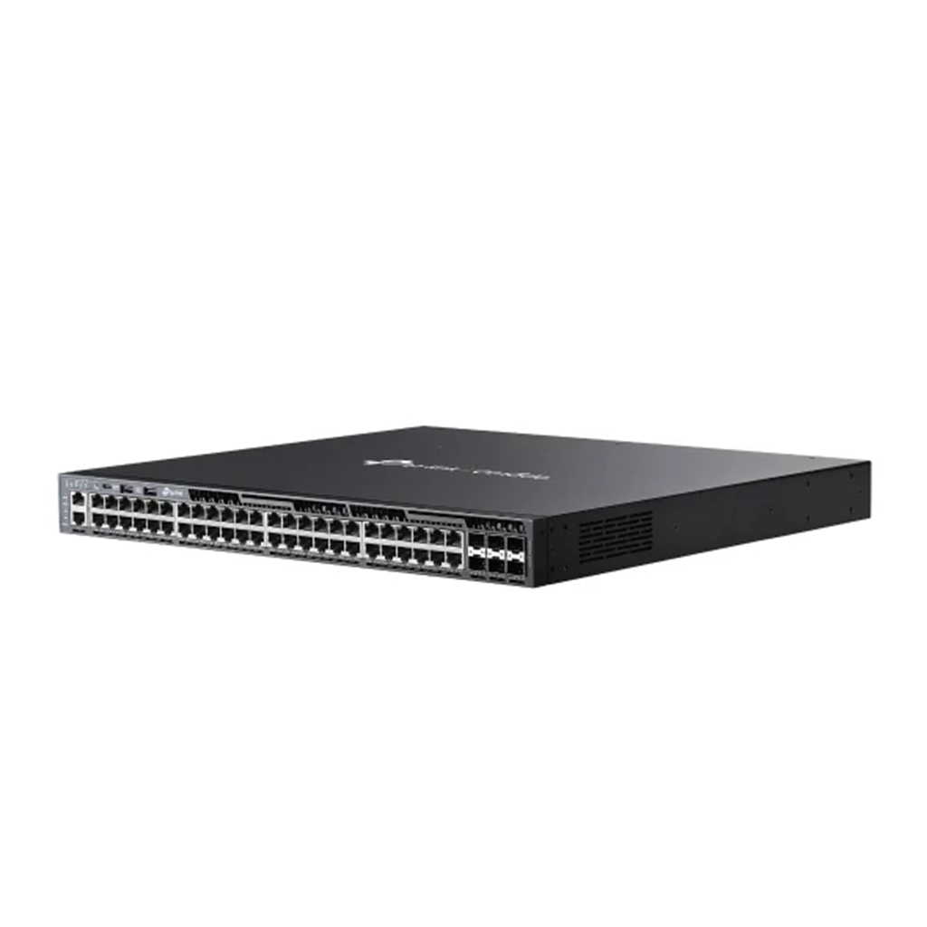 Switch cu 48 de porturi TP-Link Omada SG6654XHP, 6 porturi 10G