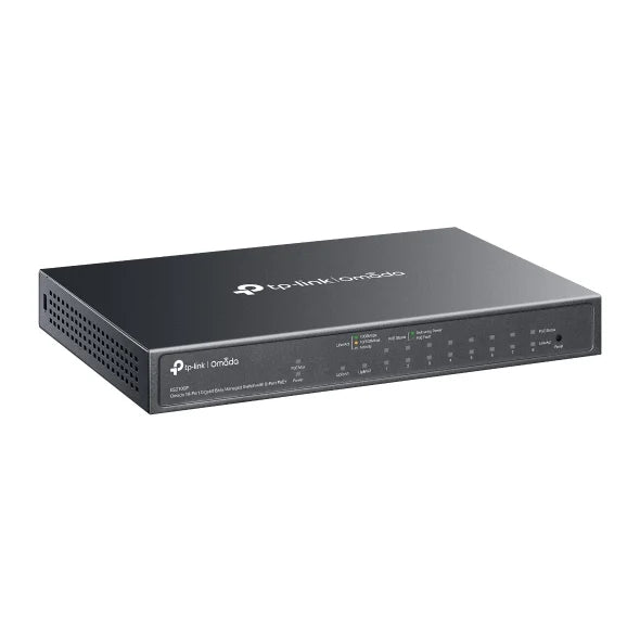 Switch fara management TP-Link Omada ES210GP, 10 porturi, 8 POE+