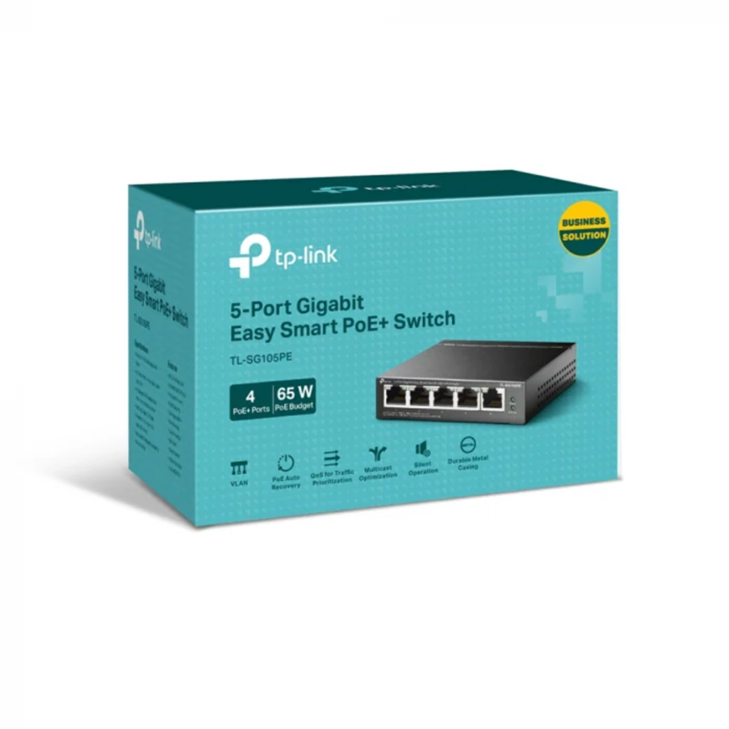 Switch Easy Smart TP-Link Omada TL-SG105PE, 5 porturi, POE