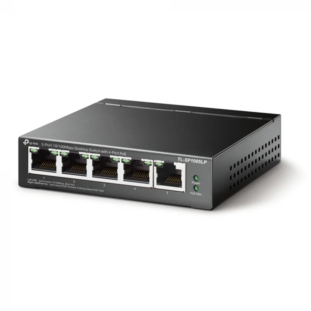 Switch cu 5 porturi, fara management TP-Link Omada TL-SF1005LP, POE