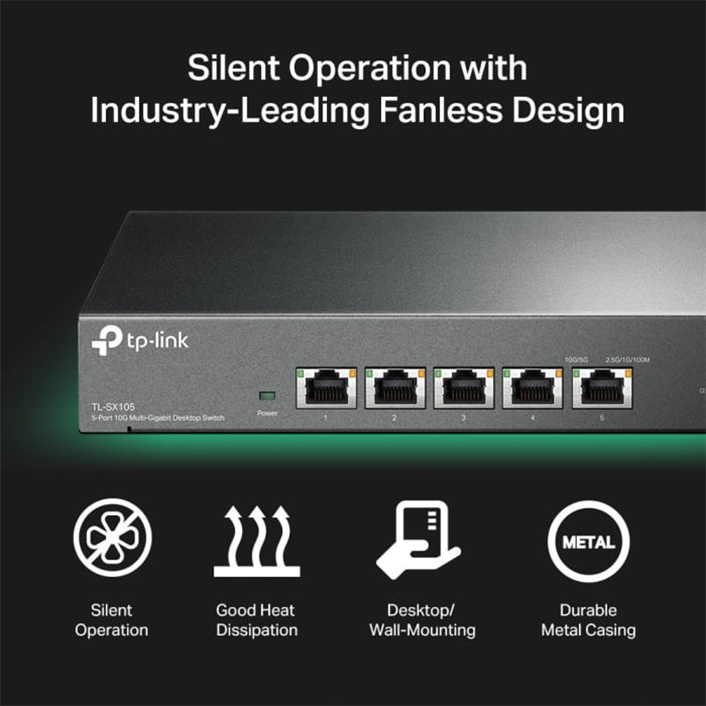 Switch fara management TP-LINK Omada TL-SX105, 5 porturi 10Gbps