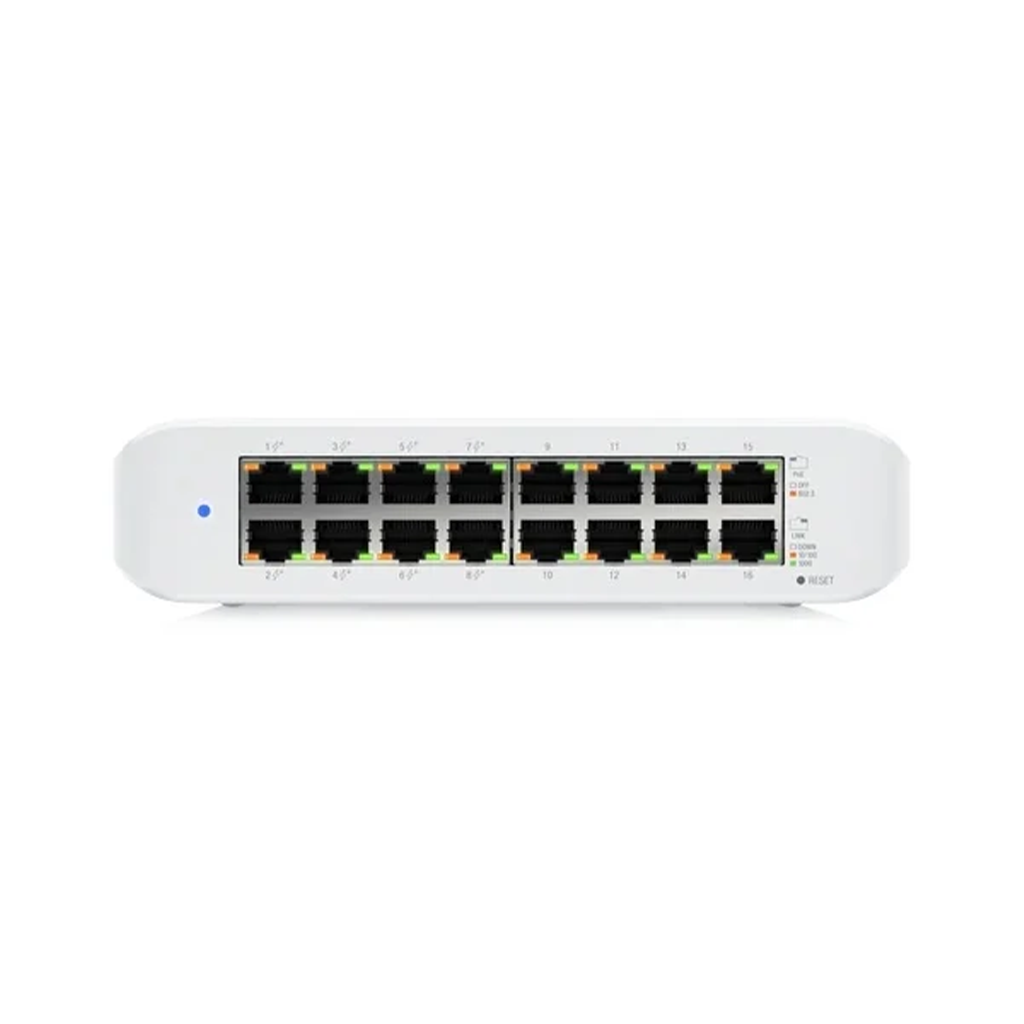 SWITCH cu 16 porturi. PoE Ubiquiti USW-LITE-16-POE-EU