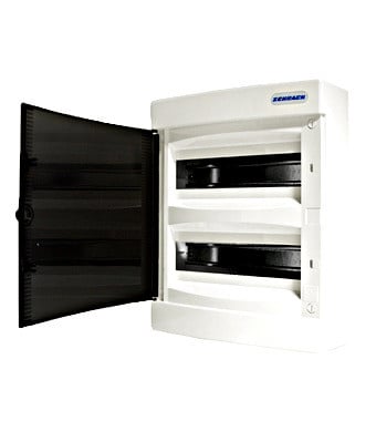 Tablou electric aparent, 24 module, 2 randuri, Schrack Technik