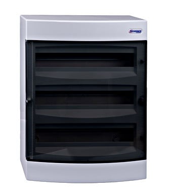 Tablou electric aparent, 54 module, 3 randuri, Schrack Technik