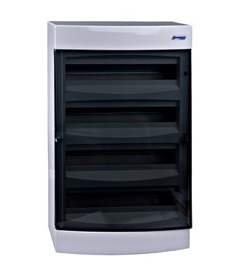 Tablou electric aparent, 72 module, 4 randuri, Schrack Technik