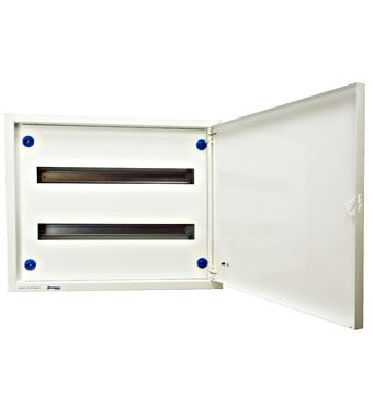 Tablou electric cu usa metalica, incastrat, 48 module (2x24), Schrack Technik