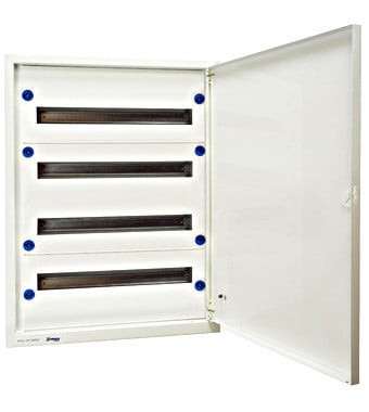 Tablou electric cu usa metalica, incastrat, 96 module (4x24), Schrack Technik