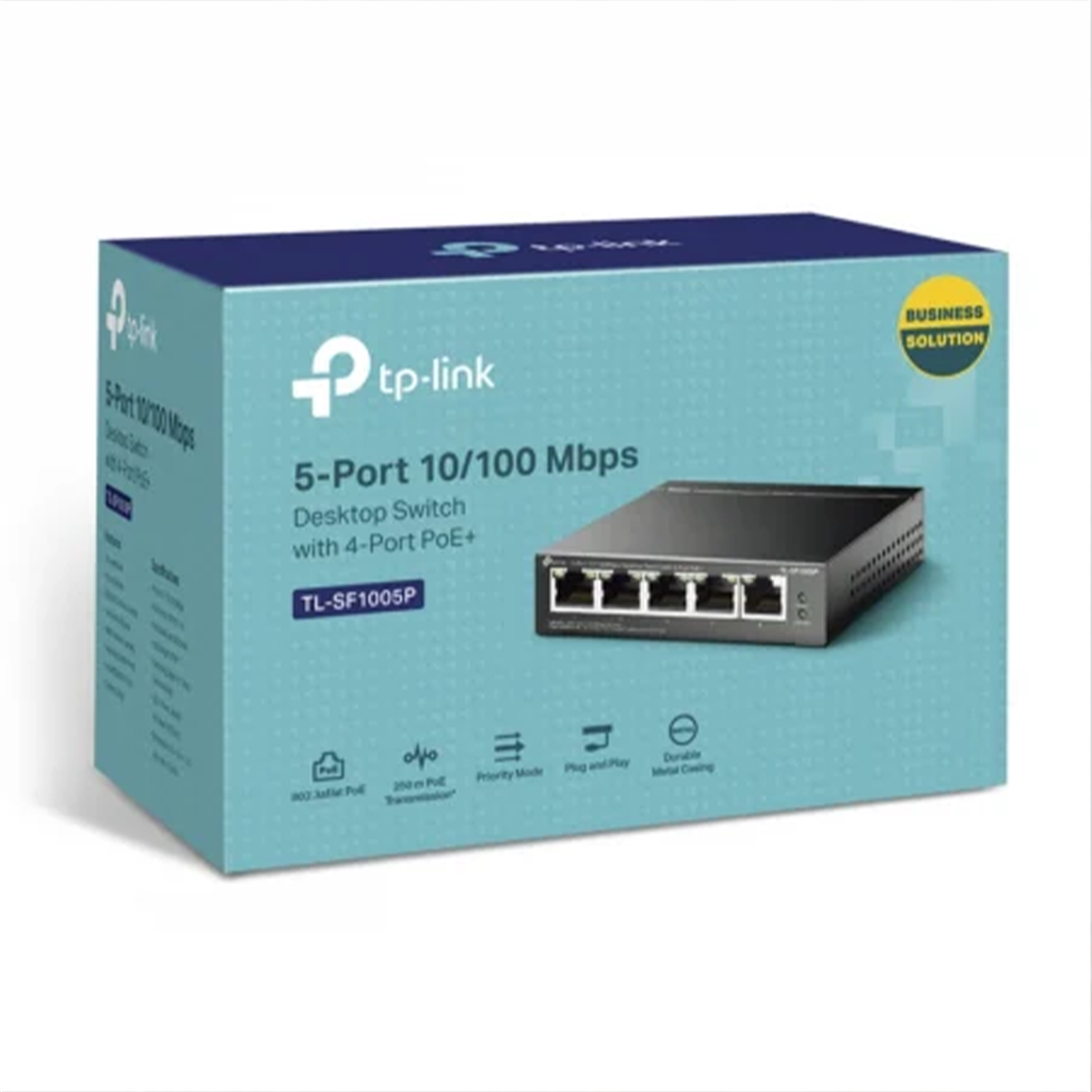 Switch fara management TP-Link Omada TL-SF1005P, 5 porturi, POE