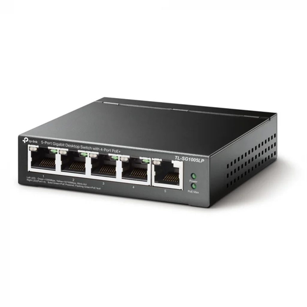 Switch fara management TP-Link TL-SG1005LP, 5 porturi POE