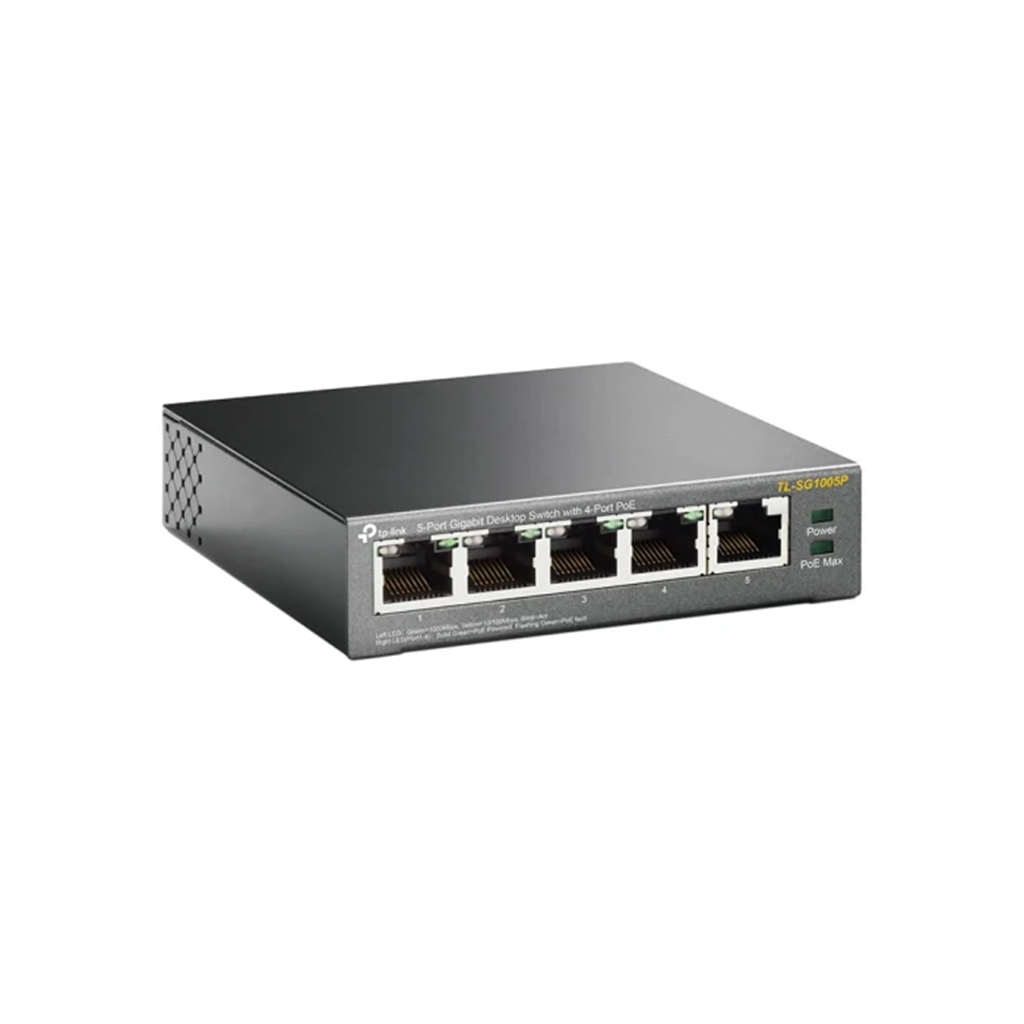 Switch fara management TP-Link Omada TL-SG1005P, 5 porturi, POE