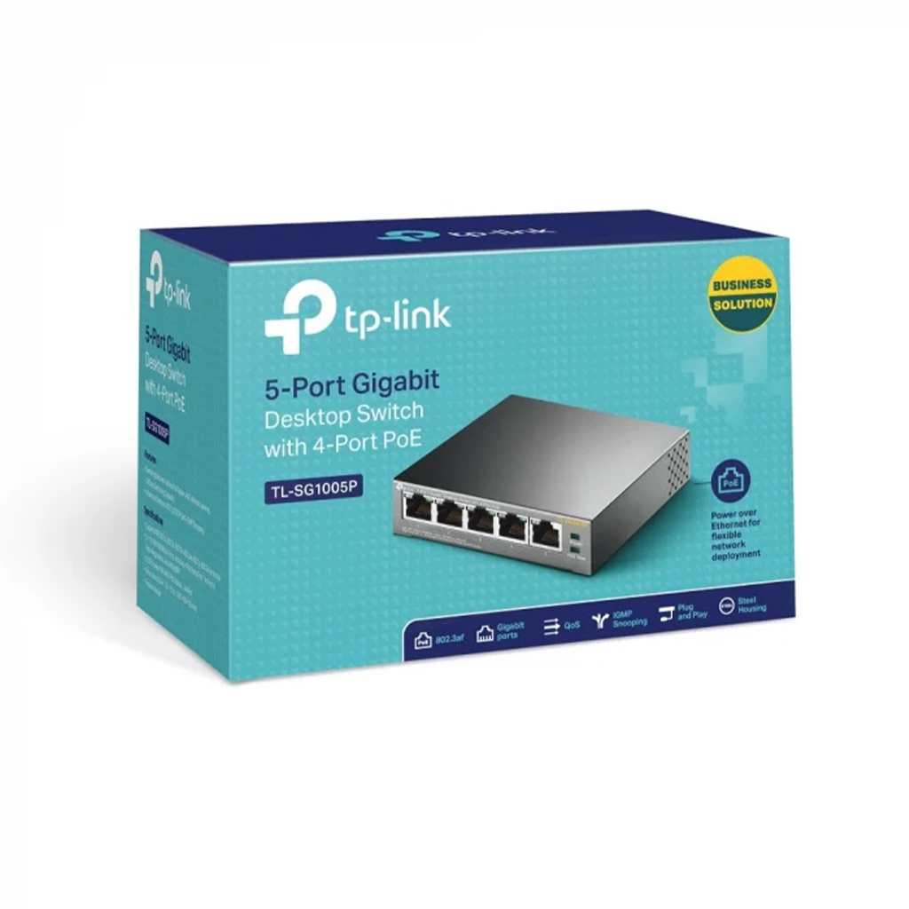 Switch fara management TP-Link Omada TL-SG1005P, 5 porturi, POE