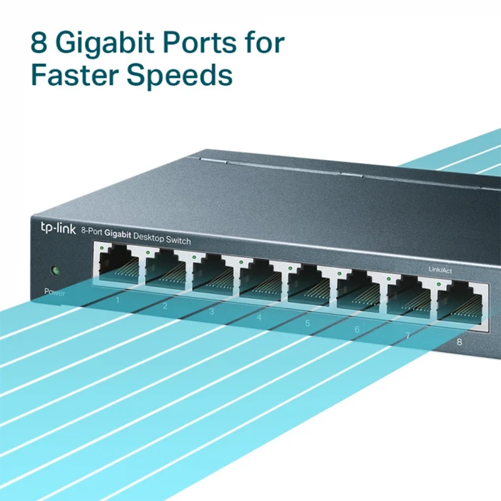 Switch fara management TP-Link TL-SG108, 8 porturi