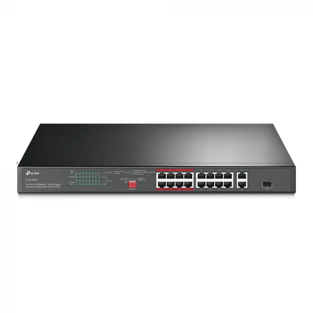 Switch fără management TP-Link Omada TL-SL1218P, 16 porturi, POE