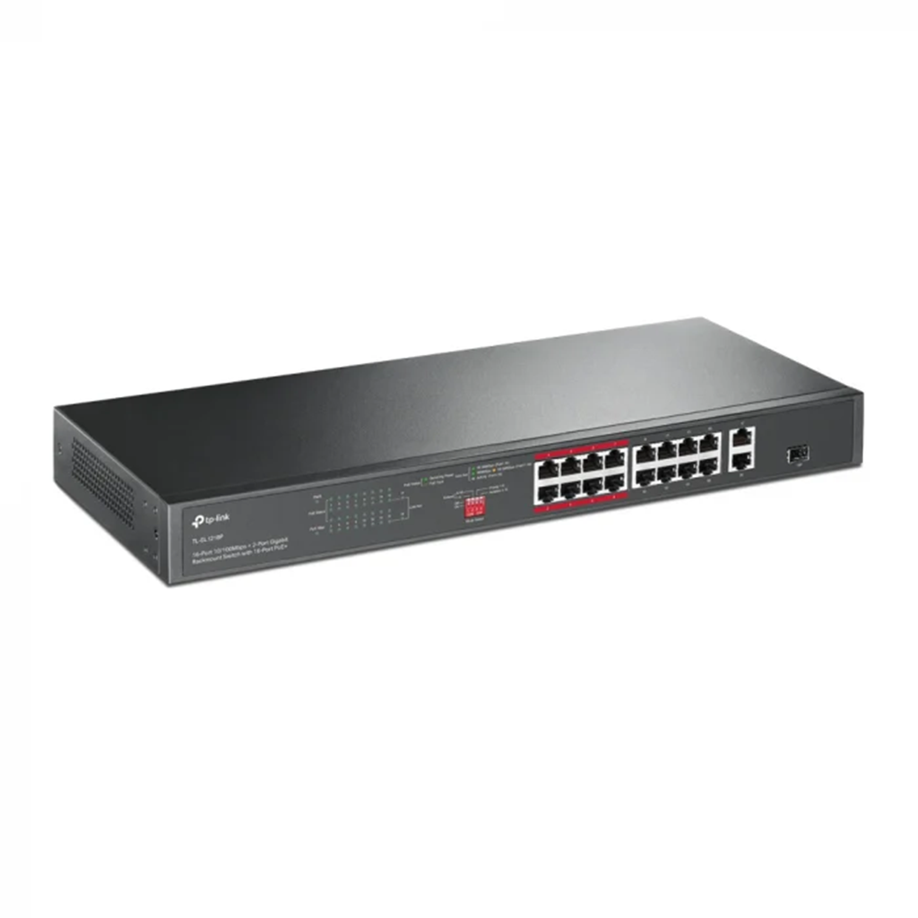 Switch fără management TP-Link Omada TL-SL1218P, 16 porturi, POE