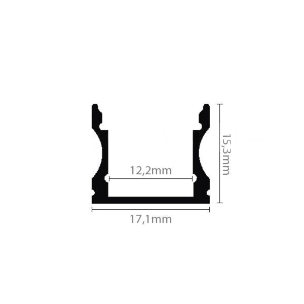 PROFIL BANDA LED ALUMINIU 2M