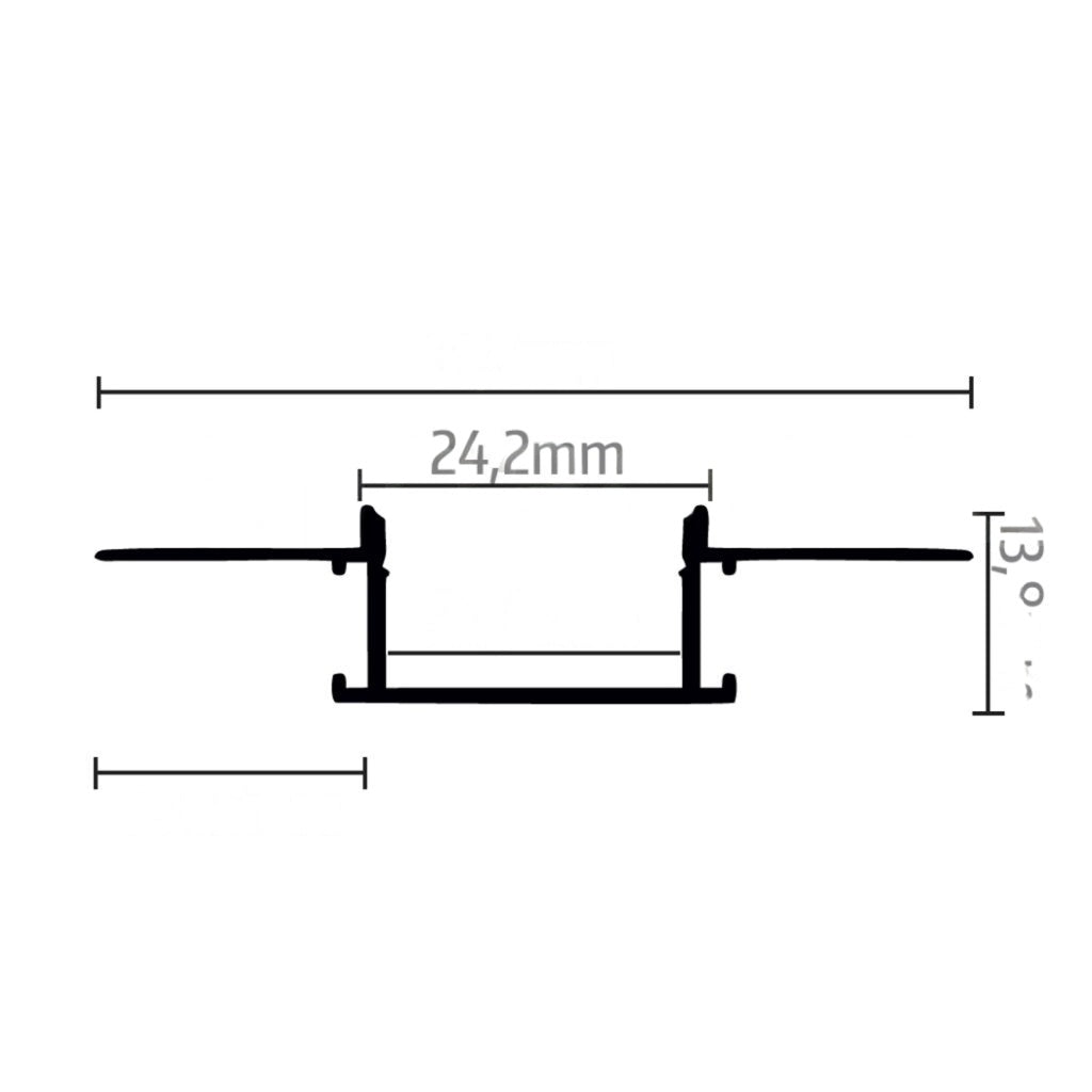 Profil banda led incastrat 2M