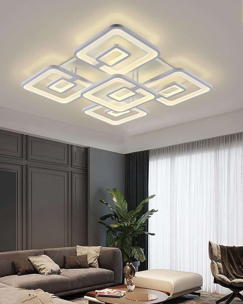 Plafoniera Cu Telecomanda Cod G 3334 -4+1 Lumina Rece/Calda/Neutra