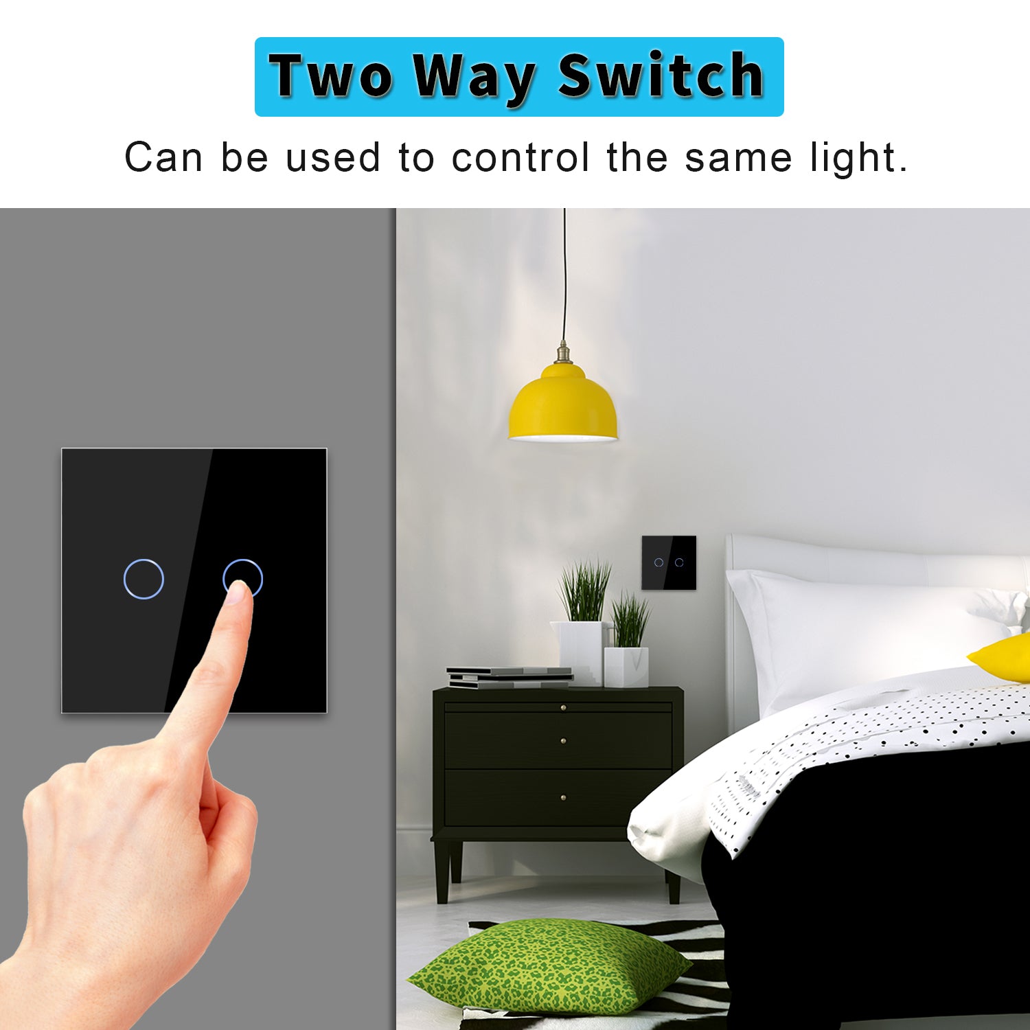 Întrerupător tactil dublu  S2