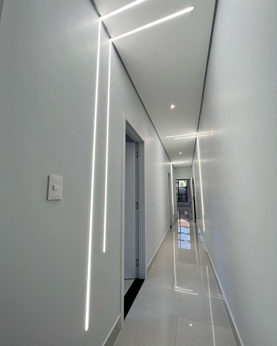 Profil led aluminiu HSM- 305/1 – ingropat/gips carton/1m